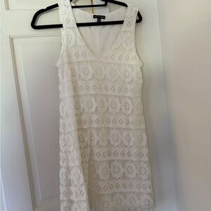 Elegant White Lace Dress